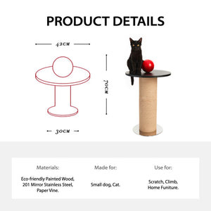 Modern Design Cat Scratching Post and Side Table