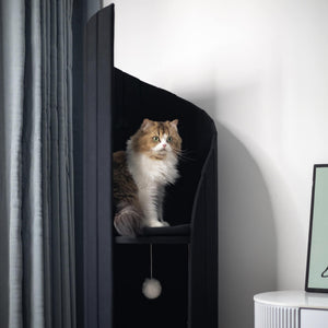 Time Travel Cat Tower - Black